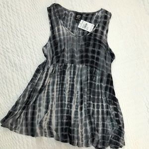 New Black & Gray Sleeveless Top